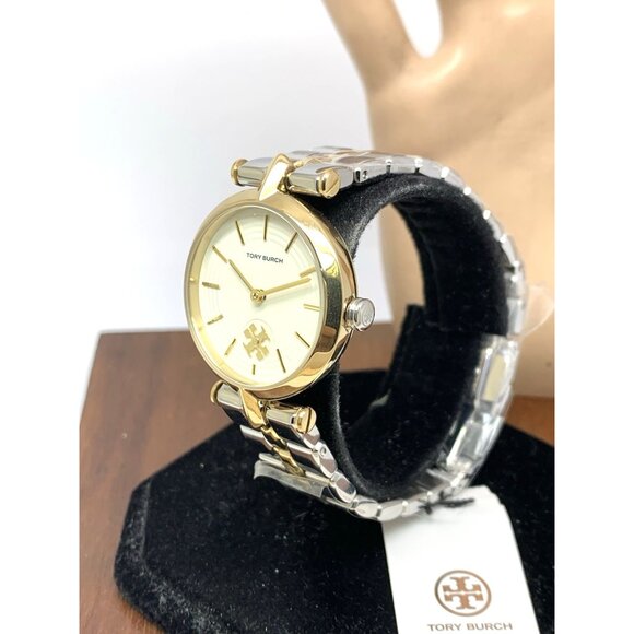 Tory Burch Women\'s Watch TBW2044 Quartz Cream Dial Two Tone Stainless Steel 30mm main image 5